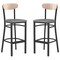 Flash Furniture Gray Vinyl Barstool with Natural Wood Back, PK 2 2-XU-DG6V6GYV-NAT-GG - alternate 10